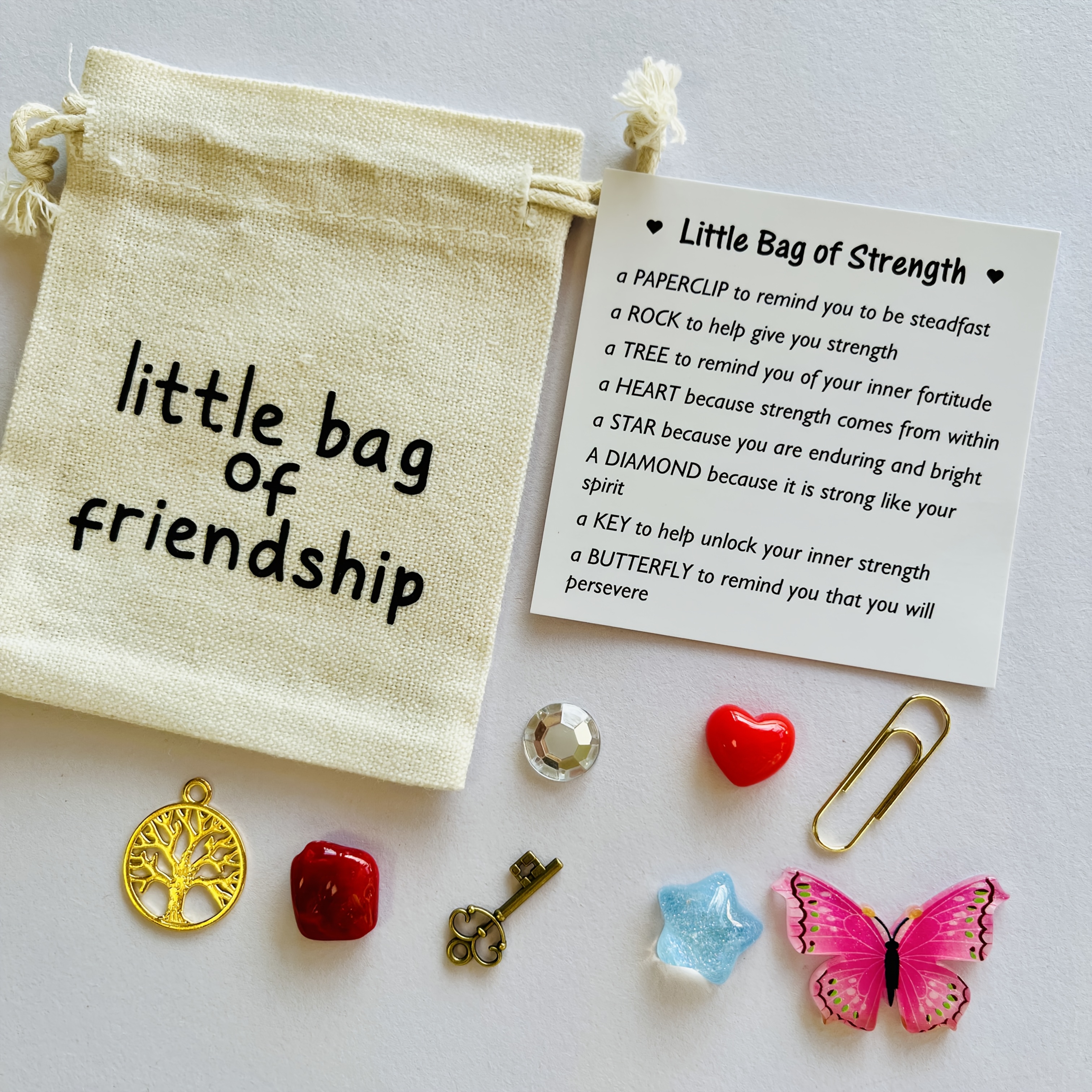 TEMU 1 d'Énergie, d', d'Encouragement, Inclut une Carte d'Encouragement, Cœur, Arbre, , Pince à Linge, Clé, Étoile, Papillon et Autres Ajouts, Très