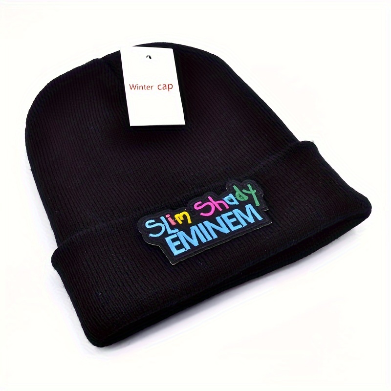 Eminem Slim Shady Beanie Knitted Beanie Hat Unisex Warm Winter Cap