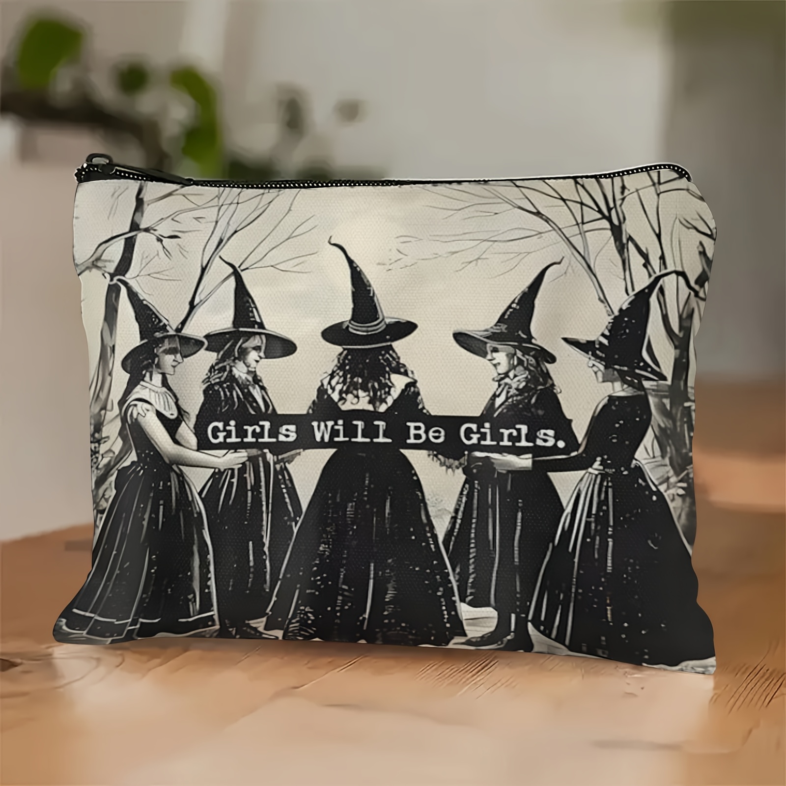 A Humorous Magic-themed Bag For, Ideal For Travel Cosmetics, Free Of Any Smell, Perfect For Sisters, Students, And Adults As A Thoughtful Gift. For Halloween