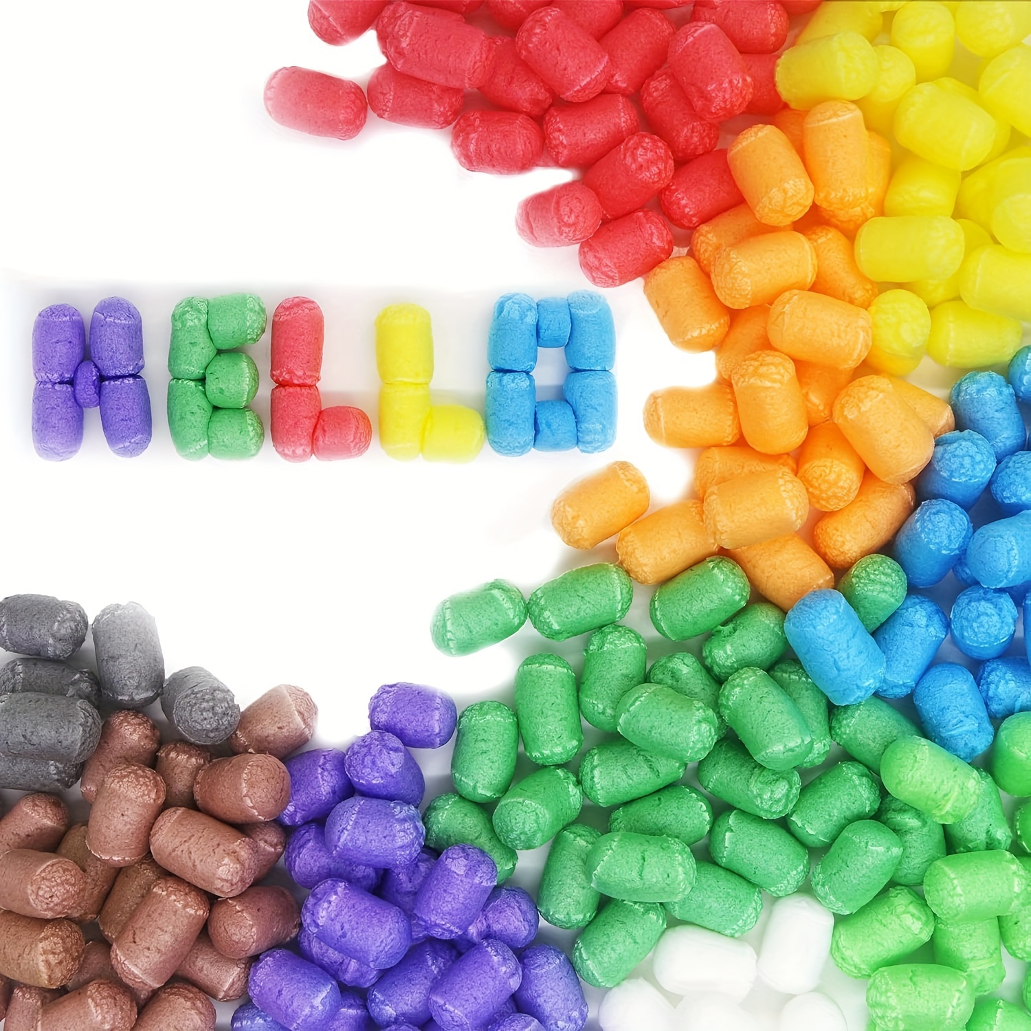 

A Kit Containing 500pcs Foam Corn For Crafting, Model Building, And Artistic Projects, Ideal For Diy Decorations.