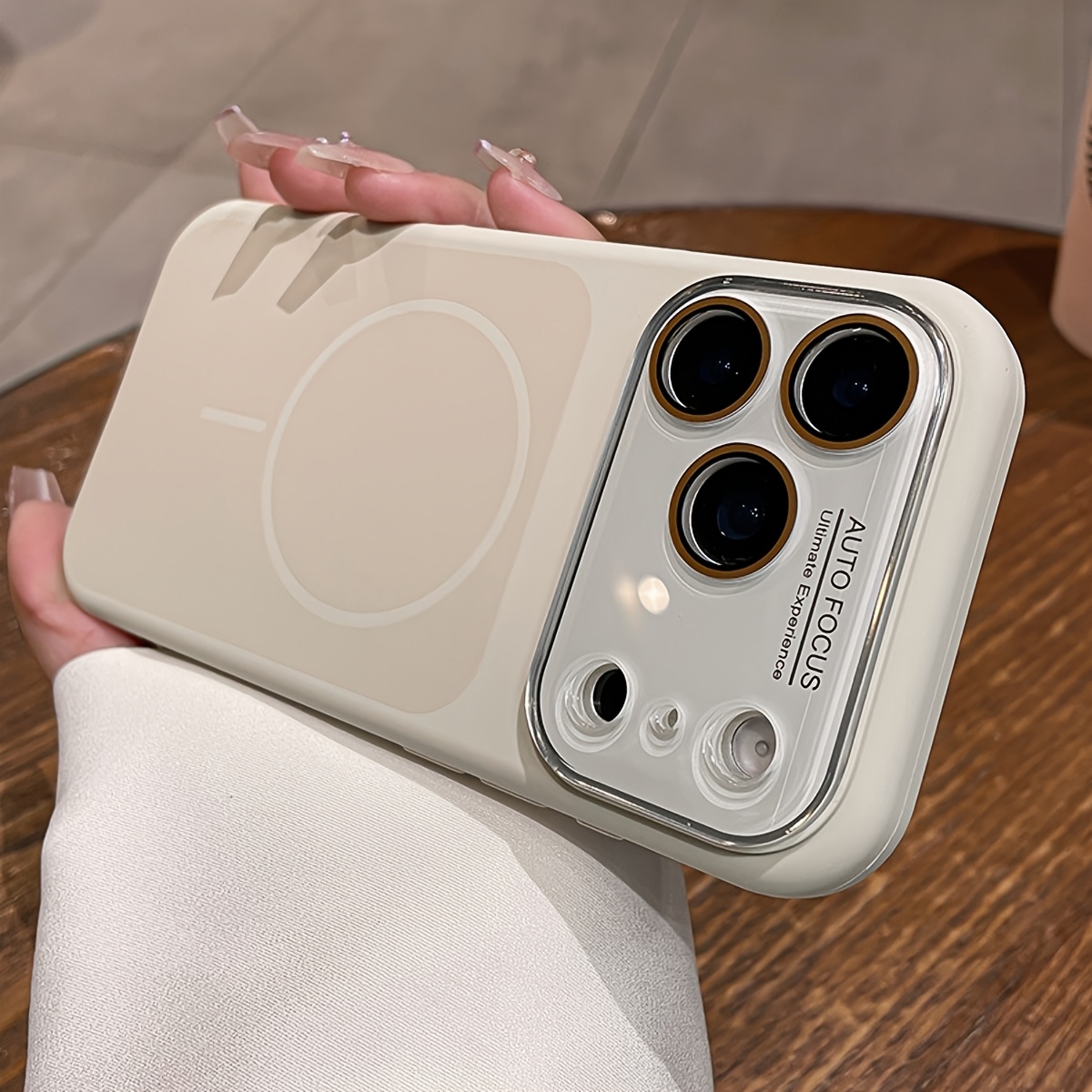 TEMU Phone Case - Luxury Colorblock Skin-feel Liquid Silicone Magnetic Wireless Case Compatible With Iphone 18 Pro Max 17promax 17pro 17 16 15 14 Pro