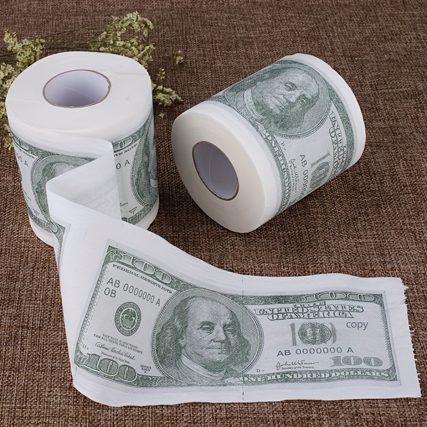 Papier Toilettes en Forme de Billet de 500 Euros