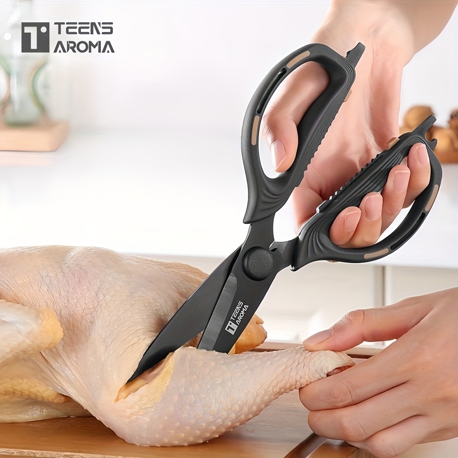 E-shop Schere, . Mehrzweck-Allzweck-Küchenschere für den harten Einsatz – Flexibler Griff, verdickt scharf zum Schneiden von Hühnerknochen, Fleisch,