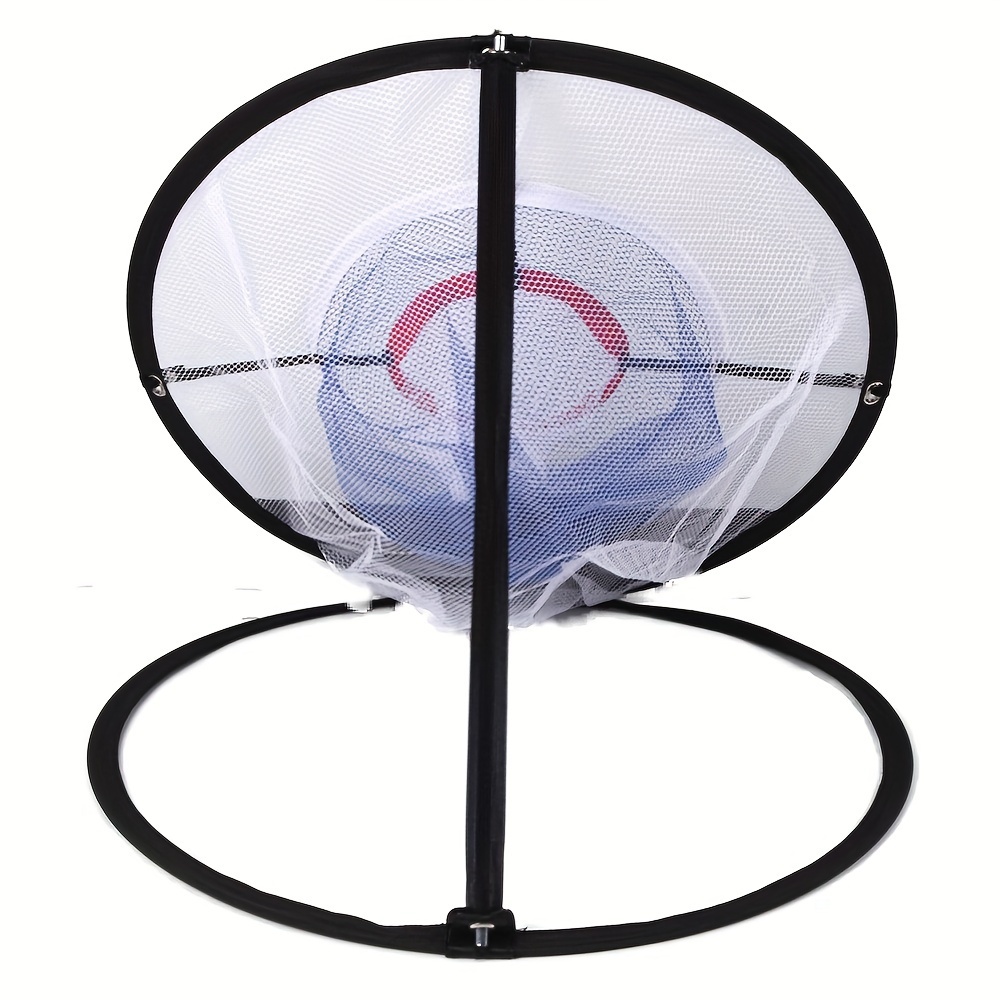 1pc portable golf chipping net collapsible indoor 3 layer target mesh practice net details 6