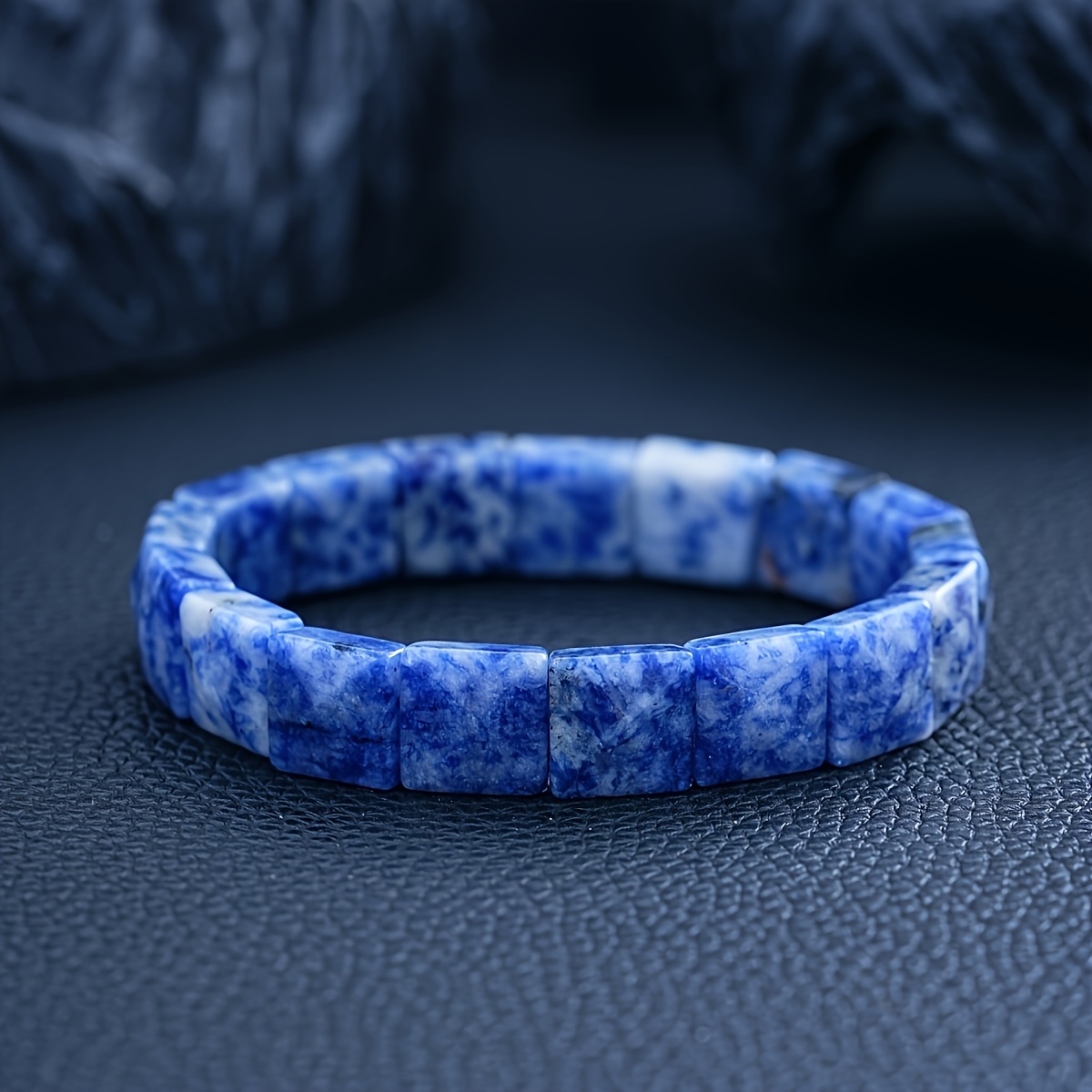 Bohemian Natural Stone Agate Beaded Bracelet for Men and Women