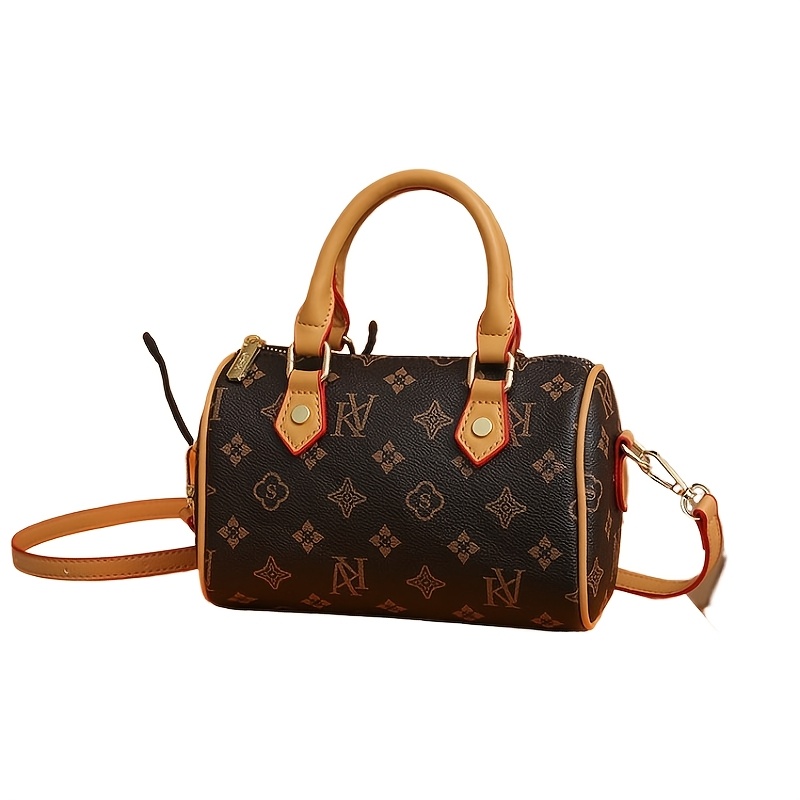 TEMU Edition Presbyopia Bucket Bag - Classic Printed Shoulder Crossbody Handbag. Features Vintage Floral Print With A High-end Vintage Aesthetic. The