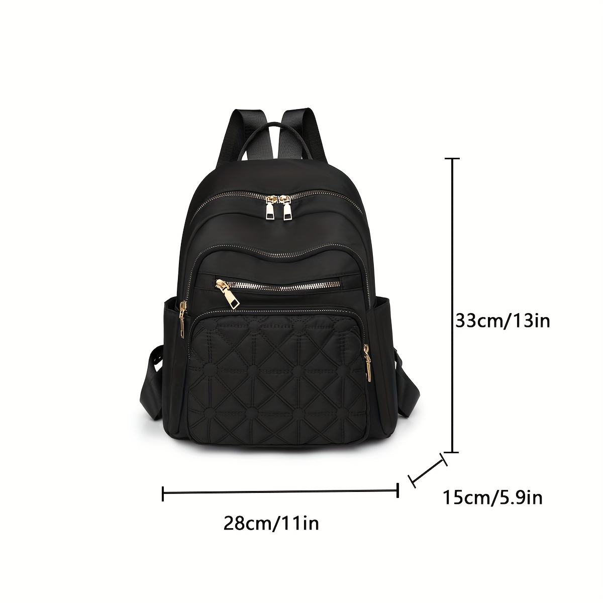 womens large capacity multi compartment backpack rhombus xiu  display picture 1