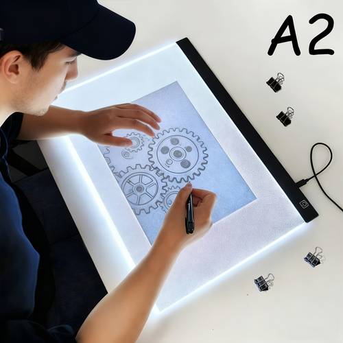 item picture led drawing pad in featuring uniform lighting brightness with three levels and with a usb cable ideal for everyday use office tasks sketching animation drawing and writing