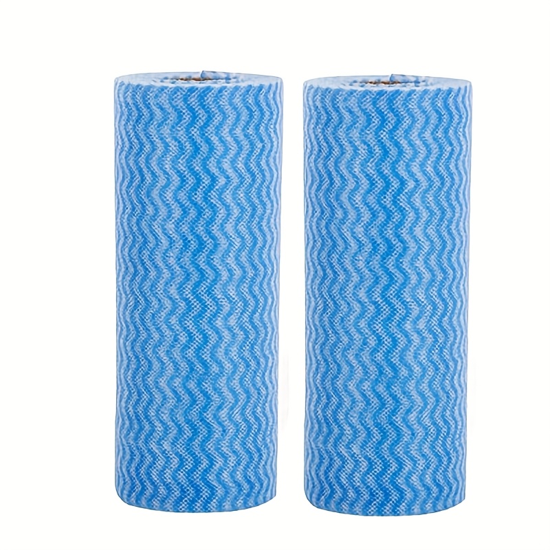 2 Rolls (. 100pcs) Thickened Dish Cloths - Disposable Cleaning Towels For Kitchen & Bathroom. Absorbent, Wet/dry Dual-use, Non, Reusable & Disposable.