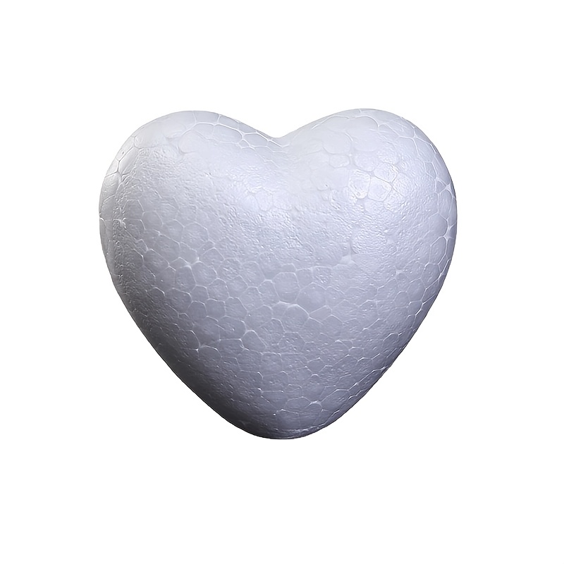 TEMU 19 Cm Solid Heart-shaped Foam For Valentine's Day, Mother's Day, And Birthday Celebrations, Perfect For Everlasting Flower Arrangements And Foam