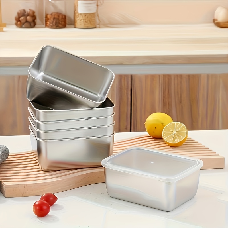 14 st matlådor i rostfritt stål matförvaringslådor för - Temu Sweden