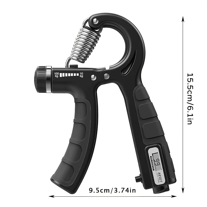 TEMU Équipement d'exercice pour , renforçateur de préhension réglable avec résistance de 10 à 100 kg, renforçateur de préhension robuste pour le