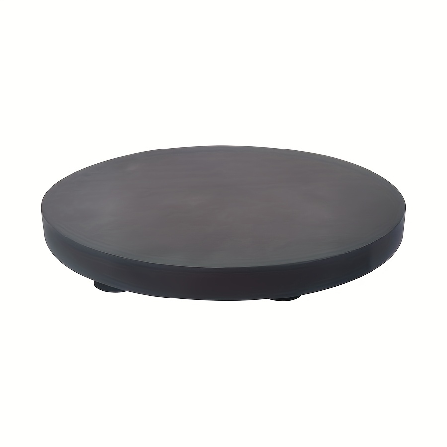 1pc Wooden Round Tray Bathroom Decoration Tray Soap Storage Rack Dressing Table Decoration Base Candle Decoration Tray