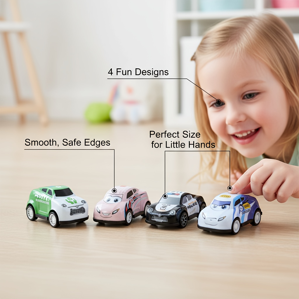 12pcs Random Racing Car Toy Set, Mini Vehicles