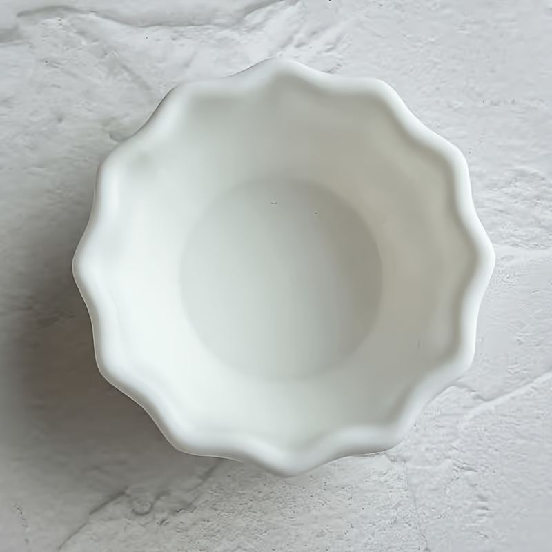 TEMU Plateau à bijoux d'aileron, bol de rangement moderne à bords ondulés, plateaux mignons pour chambre ou coiffeuse de salle de bain, décoration de