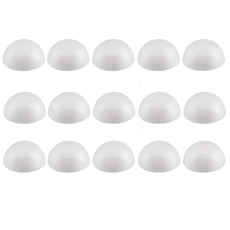 

15 pièces de sphères en mousse blanche de 4.5 cm/1.77 pouces, boules en mousse de polystyrène semi-sphériques pour l'artisanat, parfaites pour les de bricolage et les décorations .