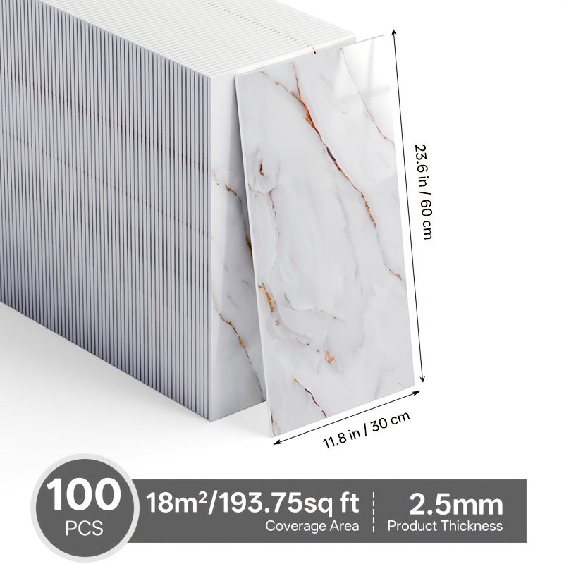 TEMU Lot de 5/10//100 autocollants muraux 3D, papier peint autocollant pour murs, épaissie, articles de décoration de pièce, facile à et à coller,