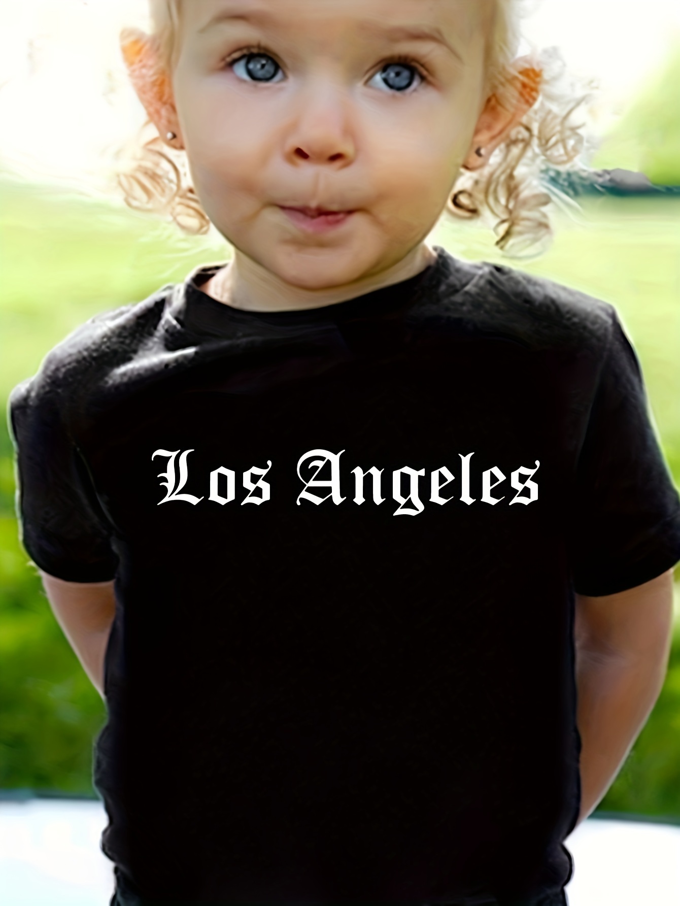 T-shirt met korte mouwen voor meisjes, zomer-T-shirt met ronde hals