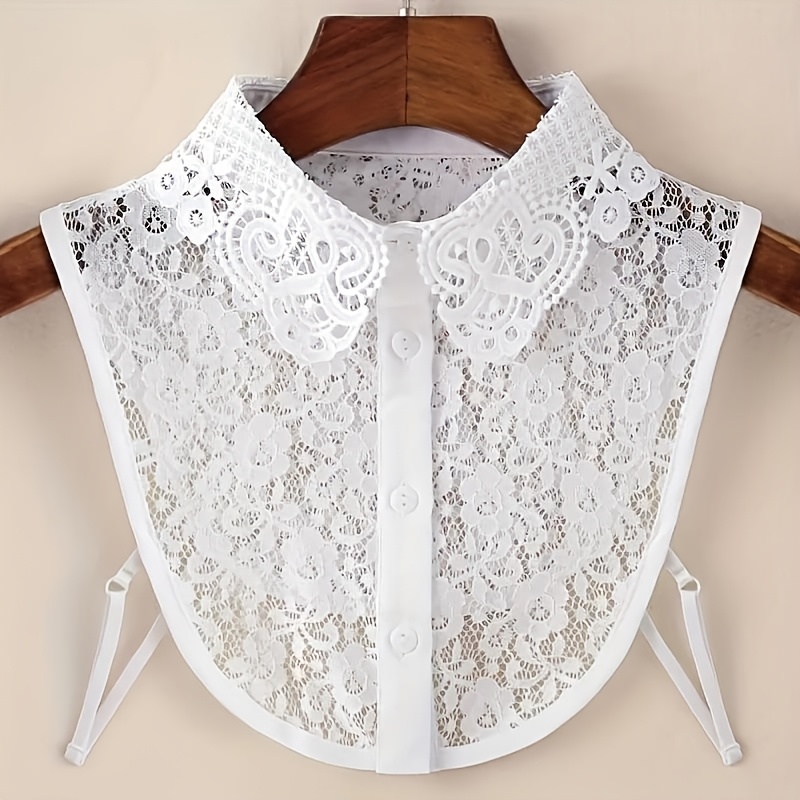 adjustable breathable lace half shirt collar detachable - Temu