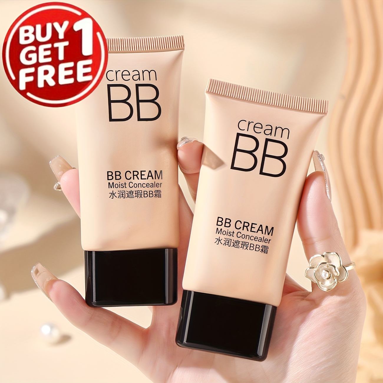    free bb cream foundation super long lasting flawless hydrating and priming full coverage   suitable for   types   holiday gift for women