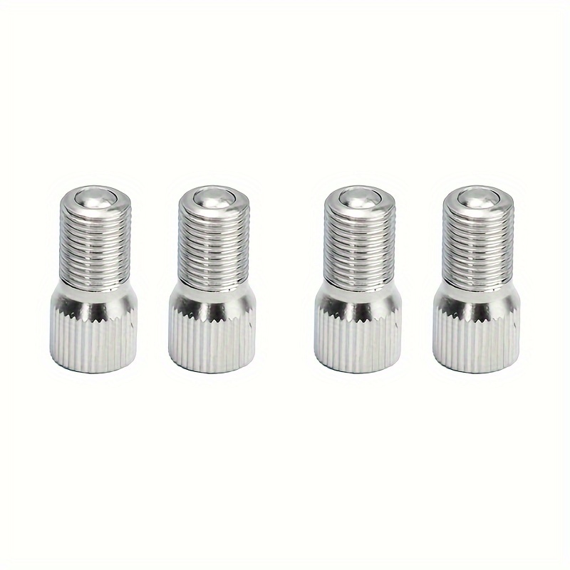 4pcs 39mm/1.53in Screw-on Valve Cap Stem Extension Wheel Tire Cap Extender Adapter For Auto Car Truck Brass Material 19mm/0.75in 25mm/0.75in