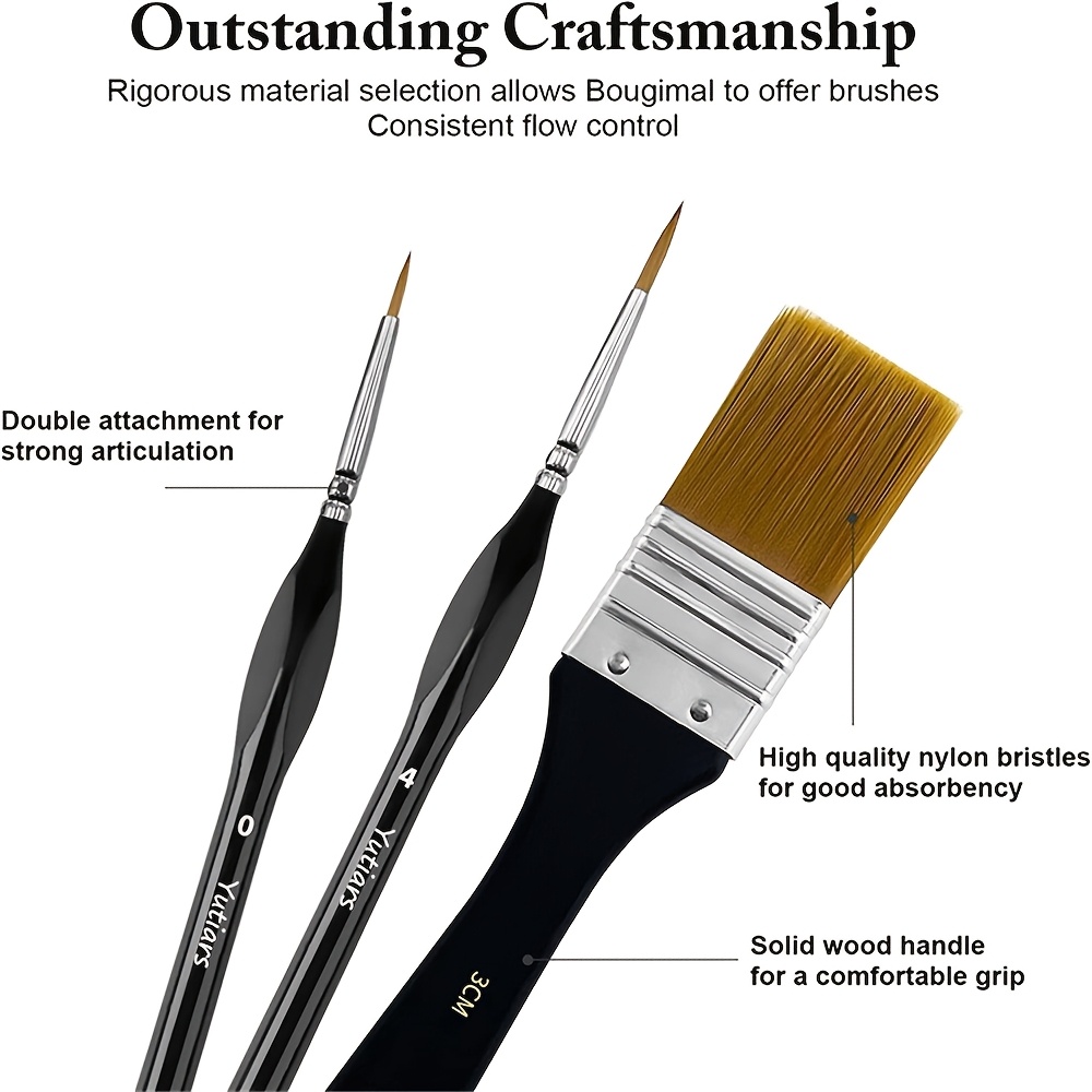 36pcs Professional Paint Brush Set with Palette Knife