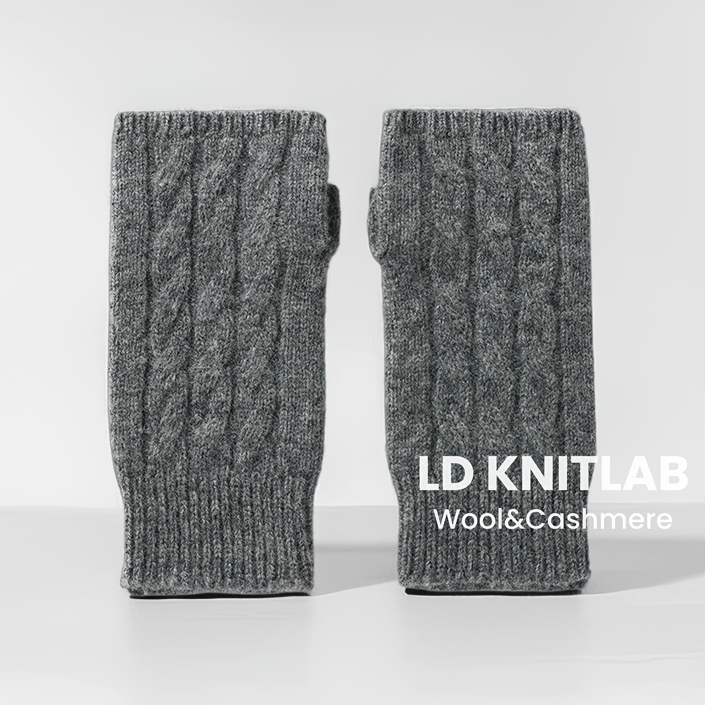 Women's 100% Wool Cable Fingerless Gloves - Fall/winter -friendly Soft (multiple Colors )
