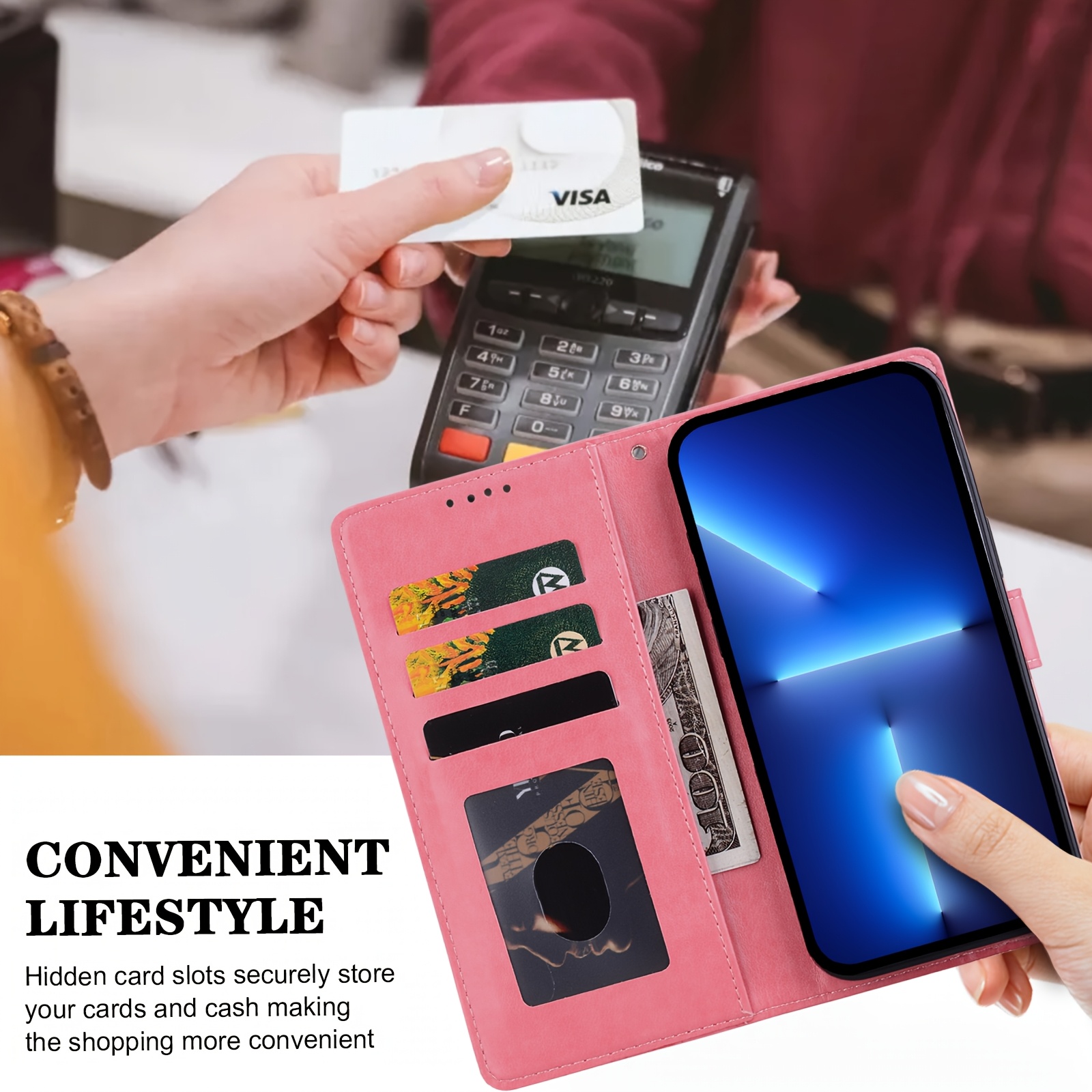 Husă Telefon - Compatibilă cu Samsung Galaxy A03S A05S A07 A12 A13 A14 A15 A16 A17 A20E A20S A21S A22 A23 A24 A25 A26 A31 A3 A33 A34 A40 A41 A42 A50 A51 A52 A53 A54 A55 A70 A71 A72 A73 4/5G, Model Inimă 3D, Piele Ecologică, Stil Portofel