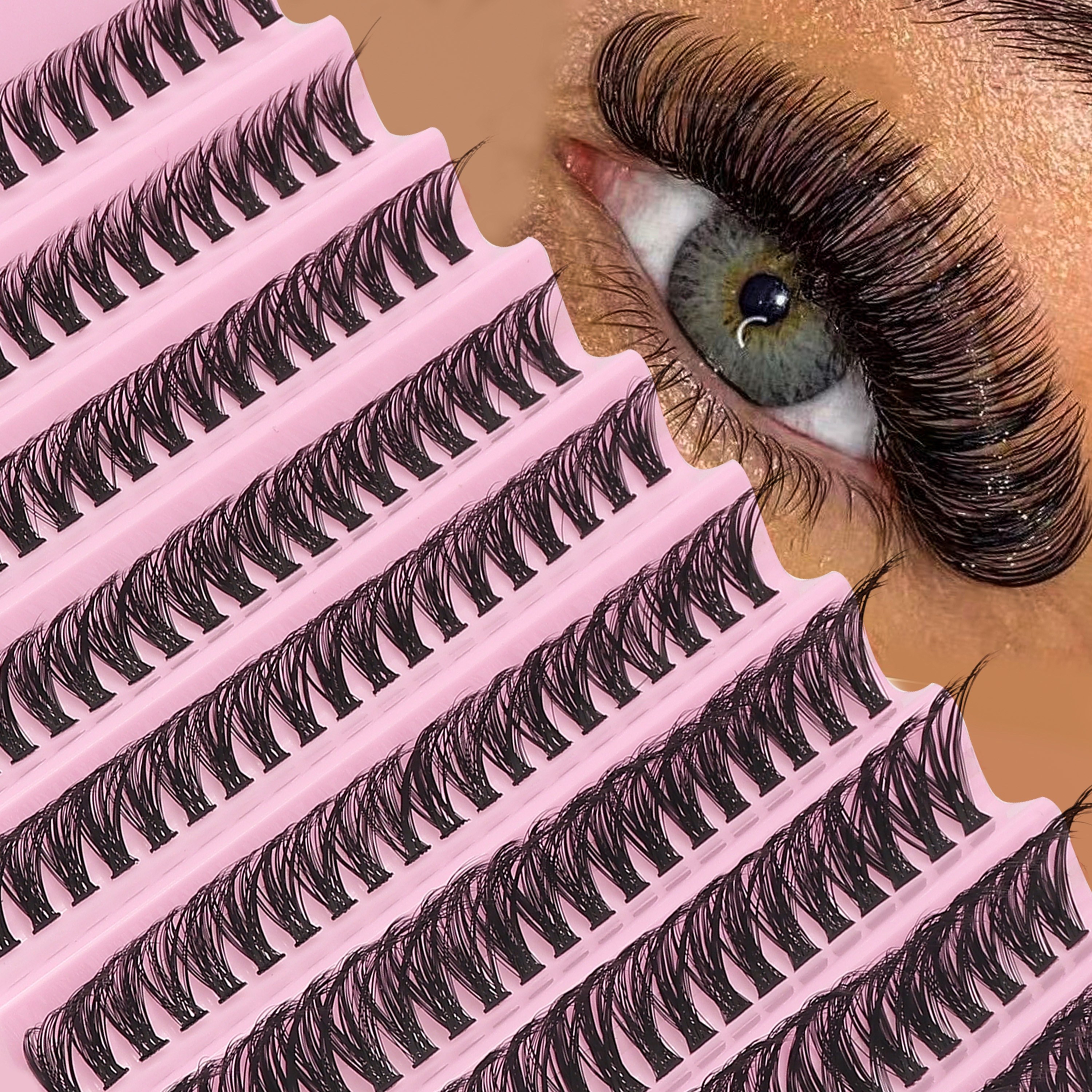 

200 Clusters Of Natural Style Segmented False Eyelashes Thick Japanese Style False Eyelashes D Curved