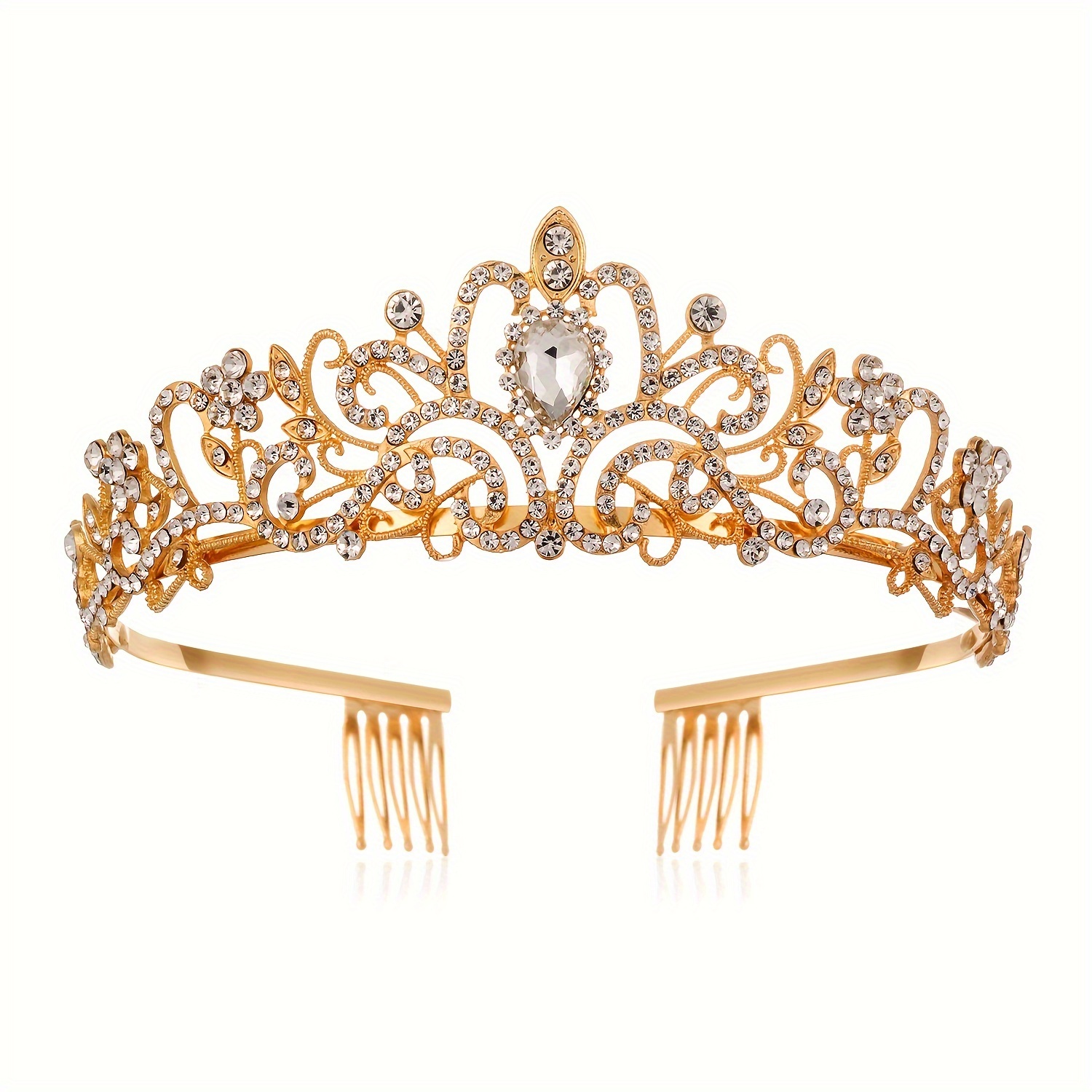 Elegante Diadema Premium Stile Principessa Regina Reale, Splendida Corona  Strass Accessori Capelli, Donne Ragazze Compleanno Festa Natale Matrimonio  Diadema, Regalo Perfetto, Prop Fotografico Stile Barocco, Accessorio  Spettacoli Promenade - Giochi E