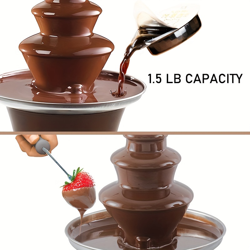 TEMU Fondue - 3 , Steel, , , - For Parties, Weddings, - 10 Oz