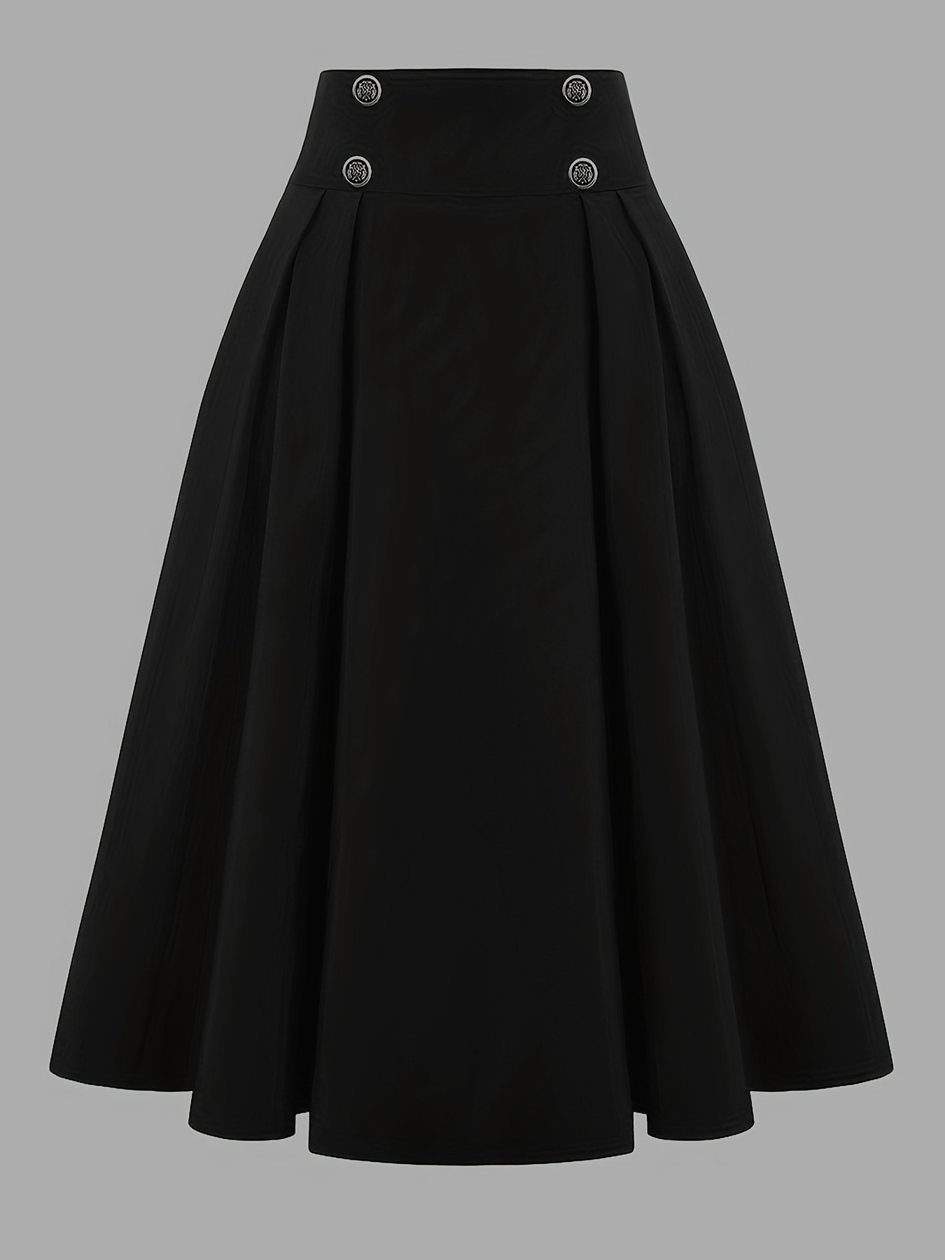 black flare skirt sold on Temu United States