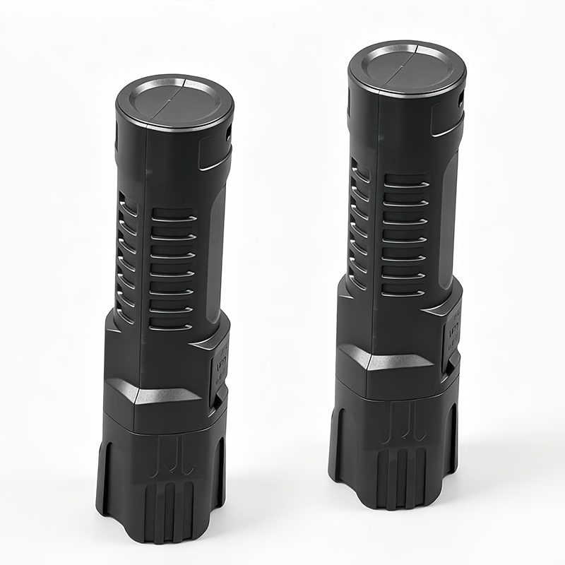 TEMU 2pcs High-powered Zoomable Flashlights, Ip44, Mini Portable Flashlights, Adjustable Focus Bright Beam, Durable Construction, Multifunctional