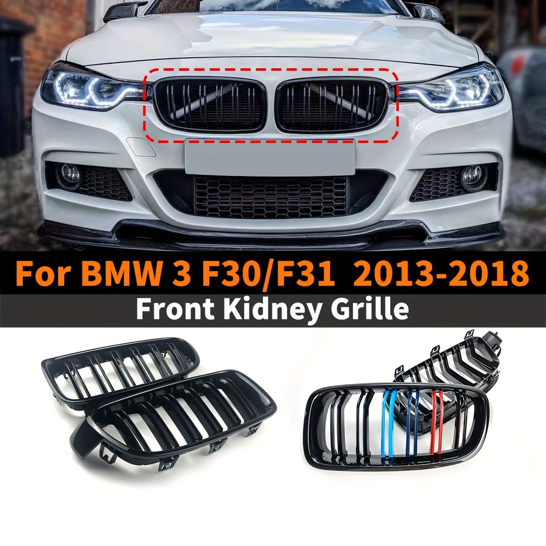 Gloss Black Front Kidney Grilles Grills Single Slat For BMW F20 F21 1 –  valu 2u