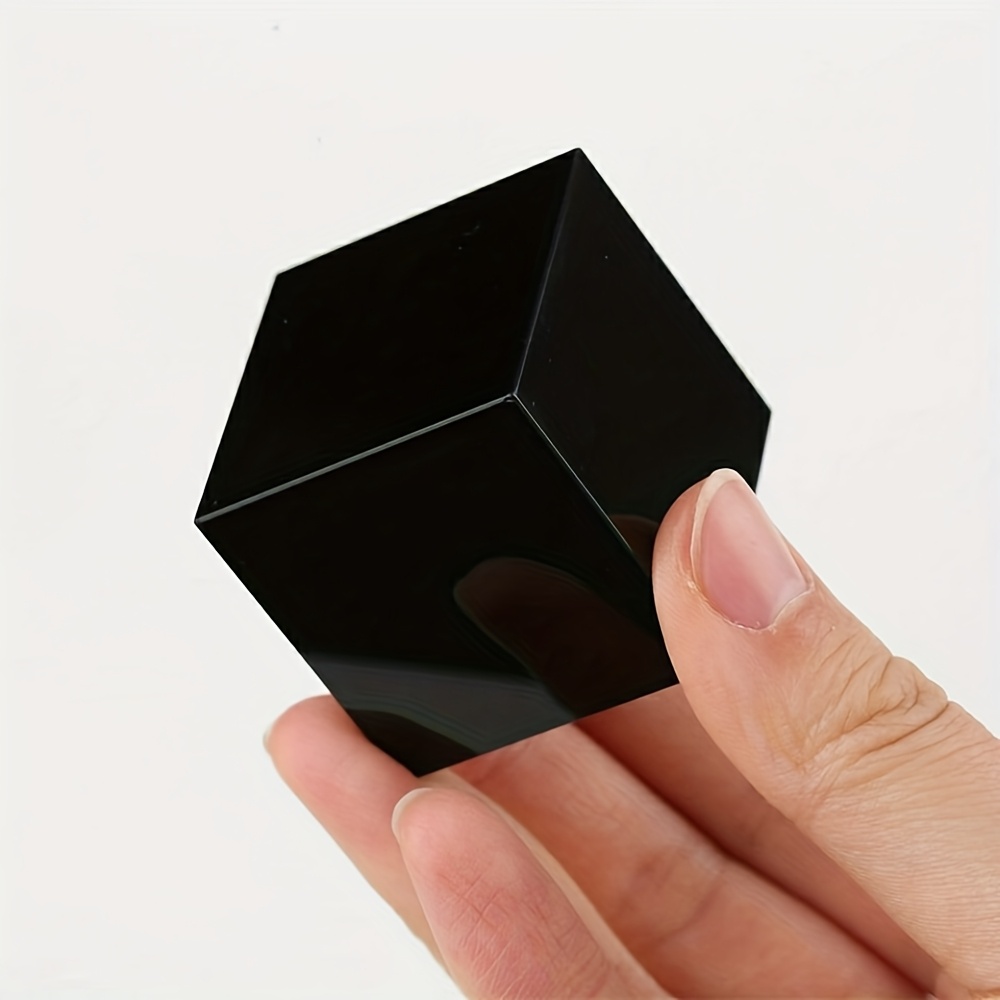 TEMU A Stunning Cube Obsidian Quartz, This Natural Ornament Is Perfect For Decorating Your For Home Or Office. It's An Excellent Gift For Crystal