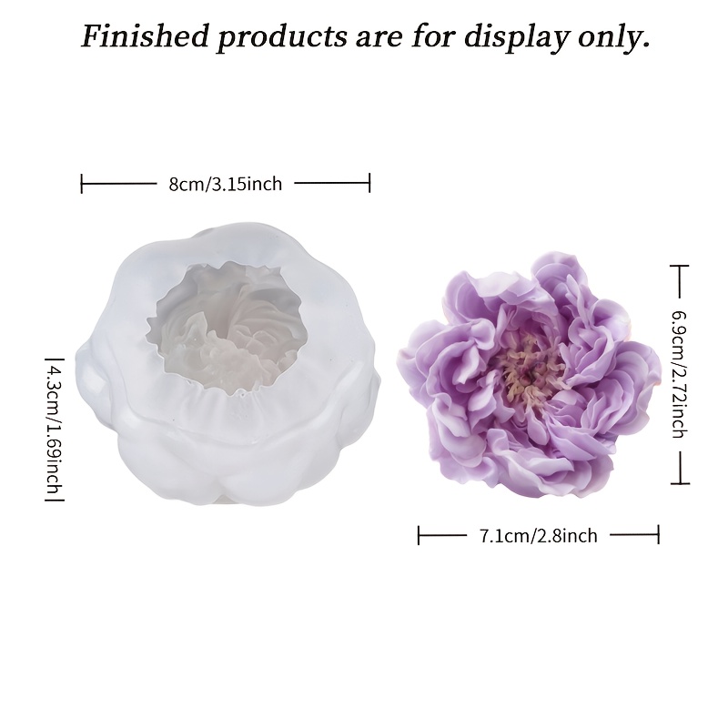 E-shop Diese elegante, Austin-Rosenförmige Kerzenform mit geschichteten Blütenblättern und filigranen Details des Blumenmittelpunkts macht sie für die