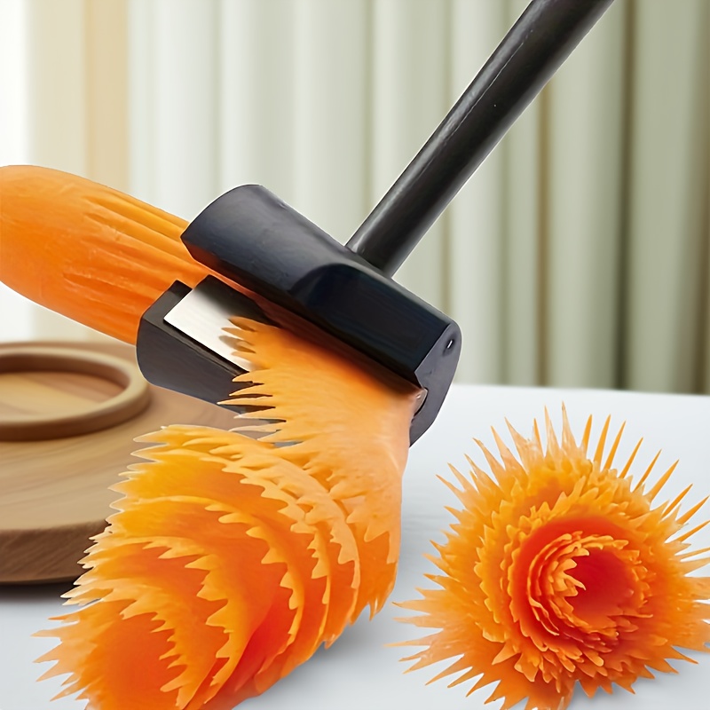 stainless steel vegetable and fruit slicer multi functional kitchen tools easy to cut   and   carrot curler cucumber spiral orange peeler very suitable for creative meal preparation kitchen tools durable kitchen gadgets