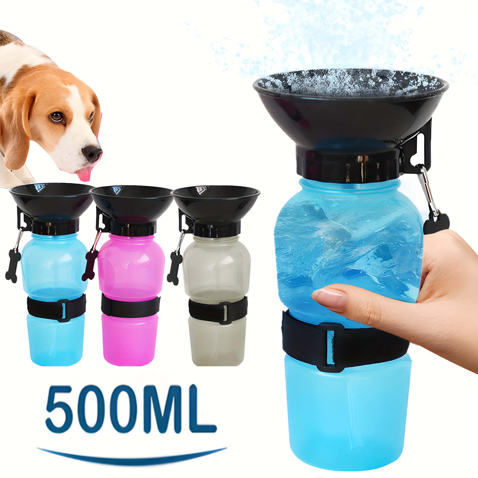 

Leak-proof Portable Dog Water Bottle - Ideal For Travel & Walks, Durable Plastic