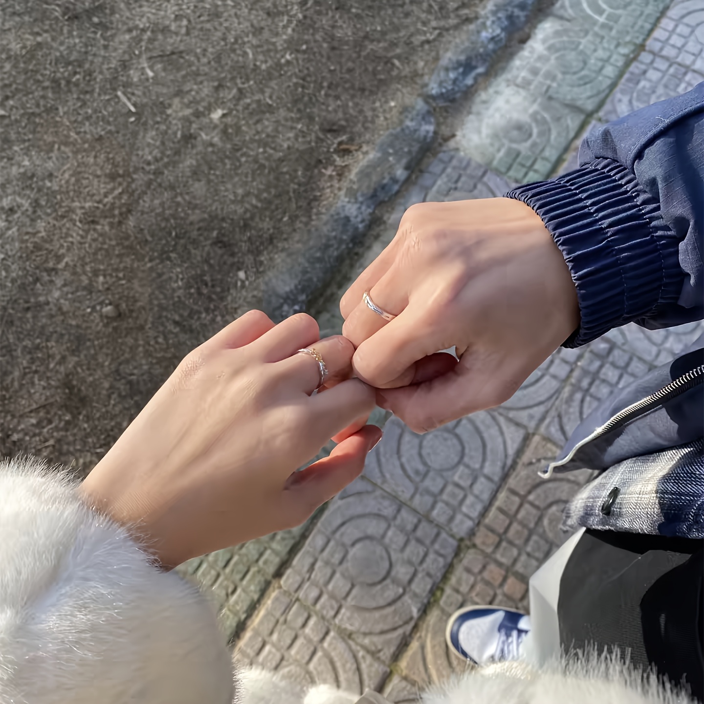 Unisex S925 Silver Tree Texture Open Ring, Vintage Niche Design
