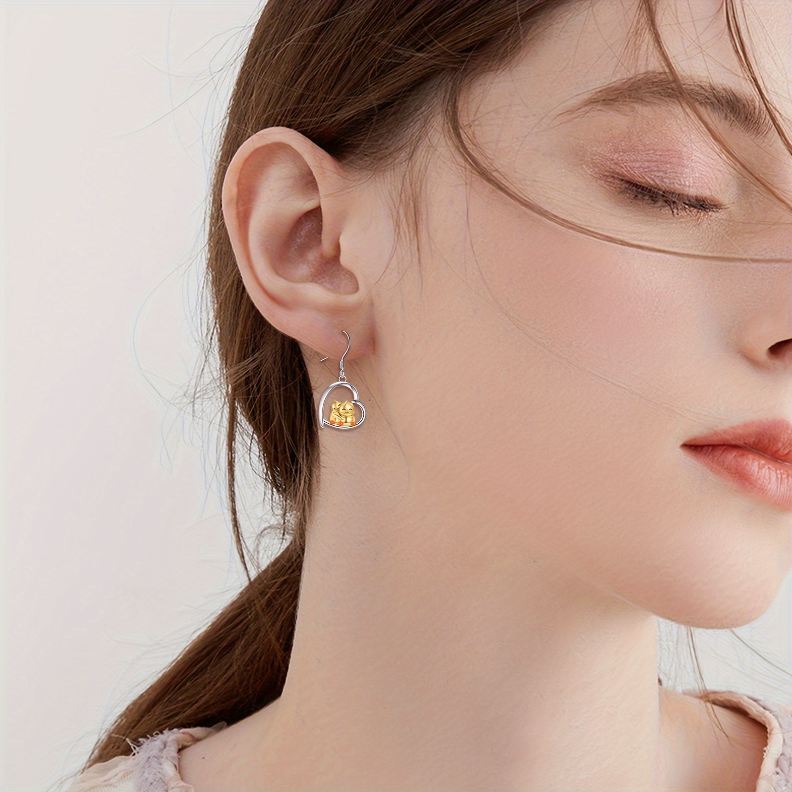 Women's 925 Sterling Silver Duck Earrings
