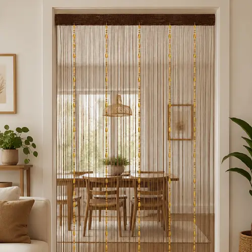 String One Thread Vertical string curtains for doorways sold on Temu United States