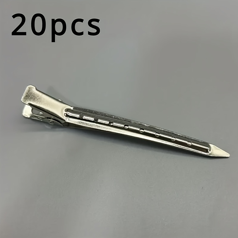 TEMU 20pcs Professional Hairstyling Clip - Metal Steel Sectional Clip For Salon Grade Haircuts And Styling, Cut Use Styling Tools Hair Root Fluffy Hairpin