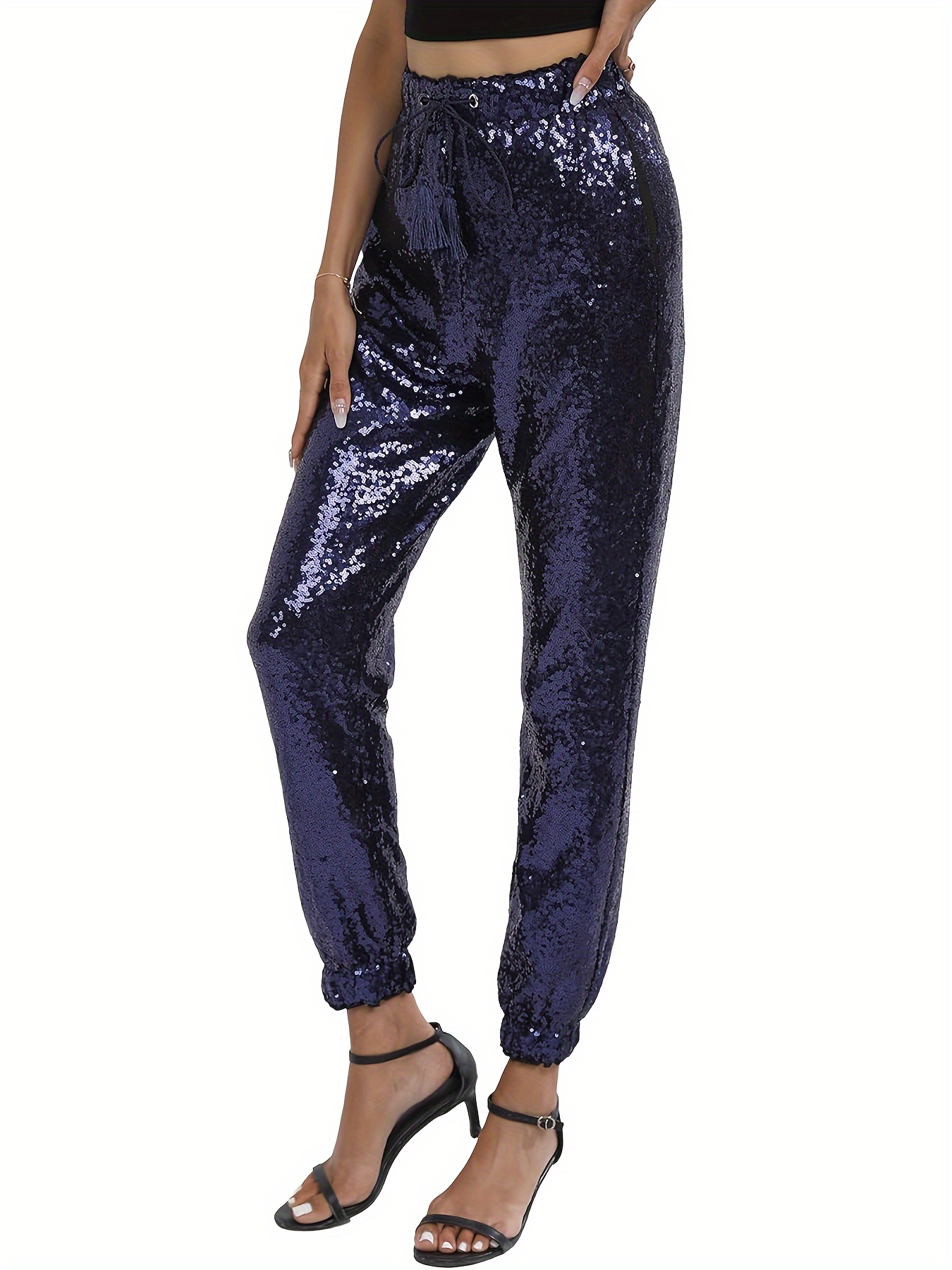 sequin pants women sold on Temu United States