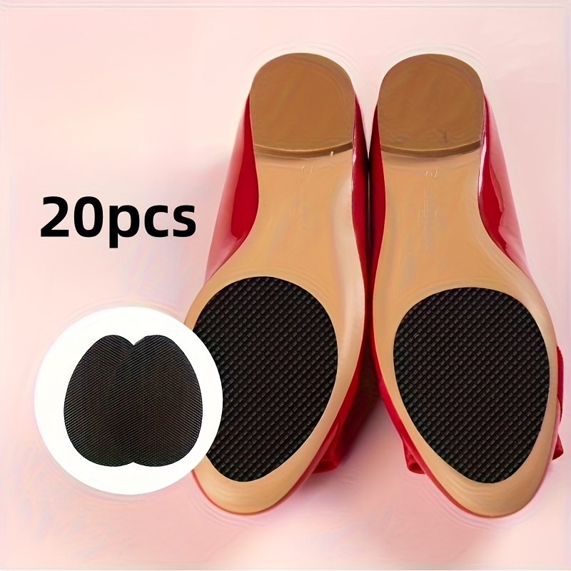 TEMU /40pcs Trimmable Non-slip Shoe Pads, Wear-resistant Protective Stickers, Suitable For All Shoes - Black, Self-adhesive Sole Protectors, Prevent
