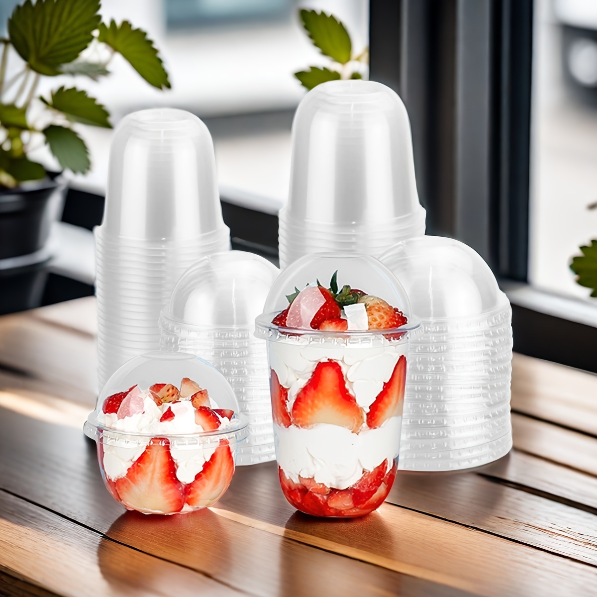 50 unidades vasos desechables postres 250ml/360ml/500ml Temu Spain