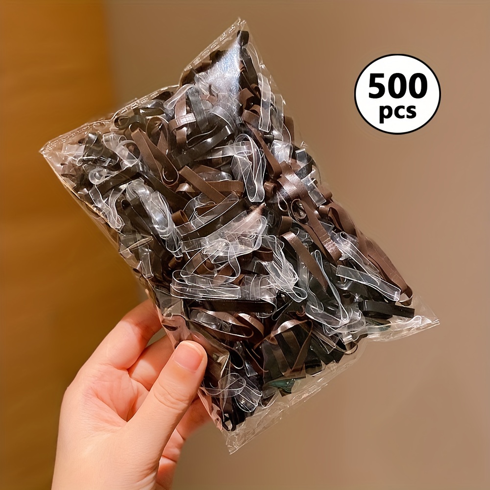 

500pcs Widened And Thickened Disposable Rubber Bands Cute And