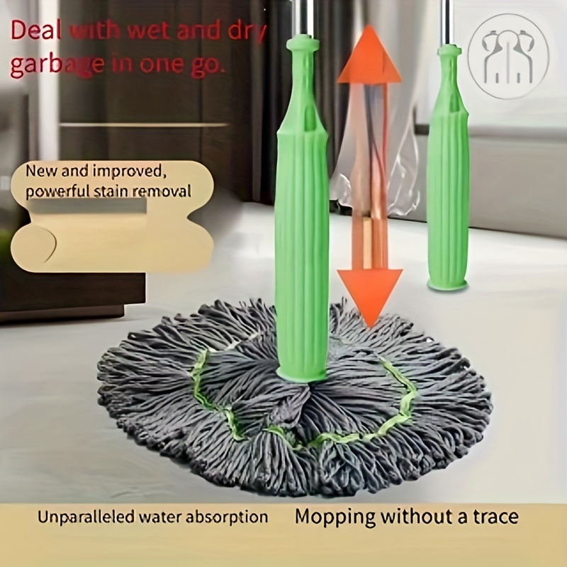 

- Mop Steel - Detachable, Absorbency For Drying & Draining - For , , , Bathroom Cleaning