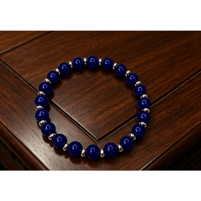 Cool-toned Ink Wash Style Bracelet, Niche Student Accessory