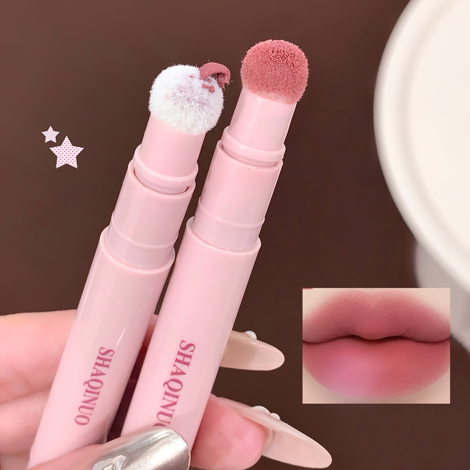 Soft Mist Light Lip Powder Cream, Long-Lasting Matte Lip Glaze