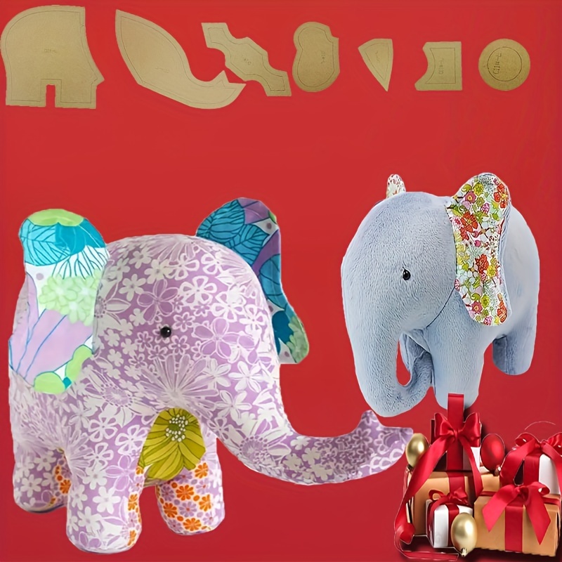 

Elephant Craft Template - Diy Sewing & Decoration Pattern With Instructions, Cardboard Material, 011